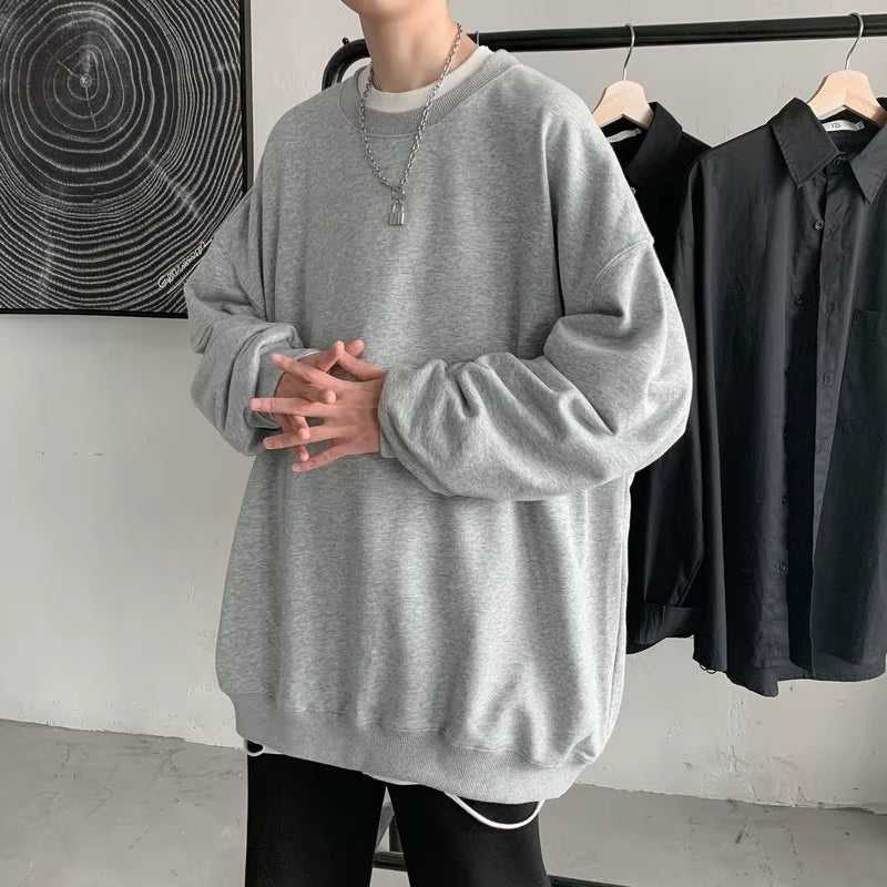 2025 Hoodies Sweatshirt Mens Black White Hip Hop Punk Pullover Streetwear Casual Fashion Clothes Mens Oversized Korean Harajuku