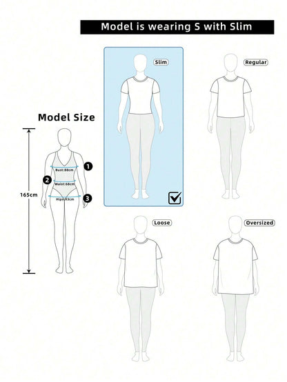 SHEIN Ezwear 3Pcs round Neck Short Sleeve Cropped Casual T-Shirts for Women, Summer Suitable for Going Out