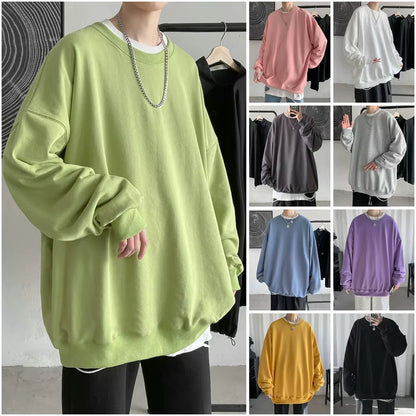 2025 Hoodies Sweatshirt Mens Black White Hip Hop Punk Pullover Streetwear Casual Fashion Clothes Mens Oversized Korean Harajuku