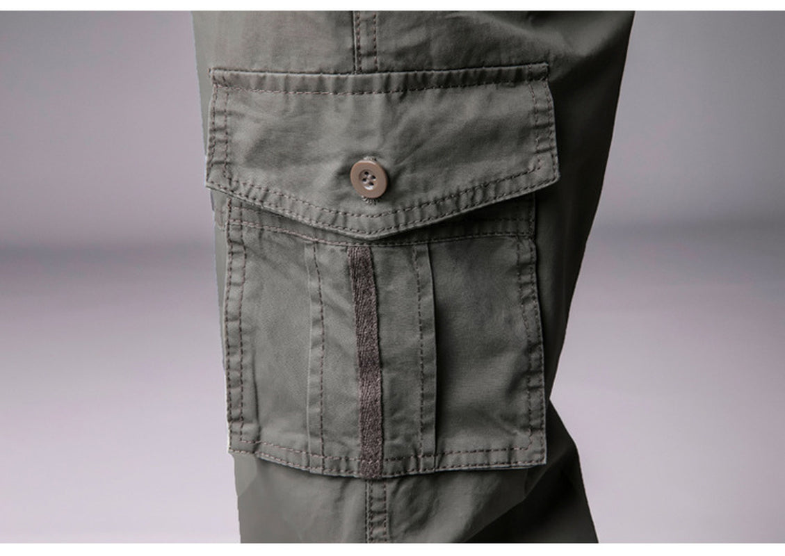 Men'S Leisure Cargo Loose Multi-Pocket Casual Sports Pants