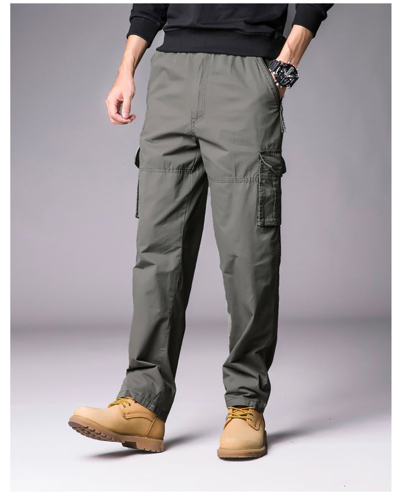 Men'S Leisure Cargo Loose Multi-Pocket Casual Sports Pants