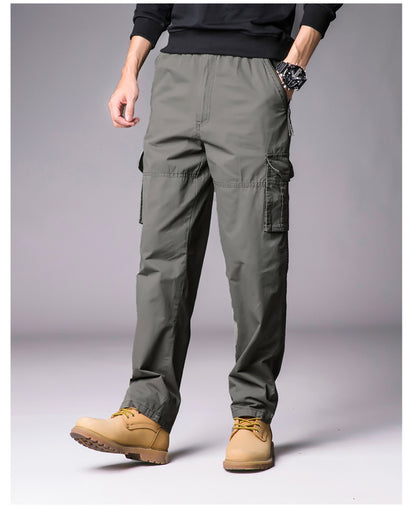 Men'S Leisure Cargo Loose Multi-Pocket Casual Sports Pants