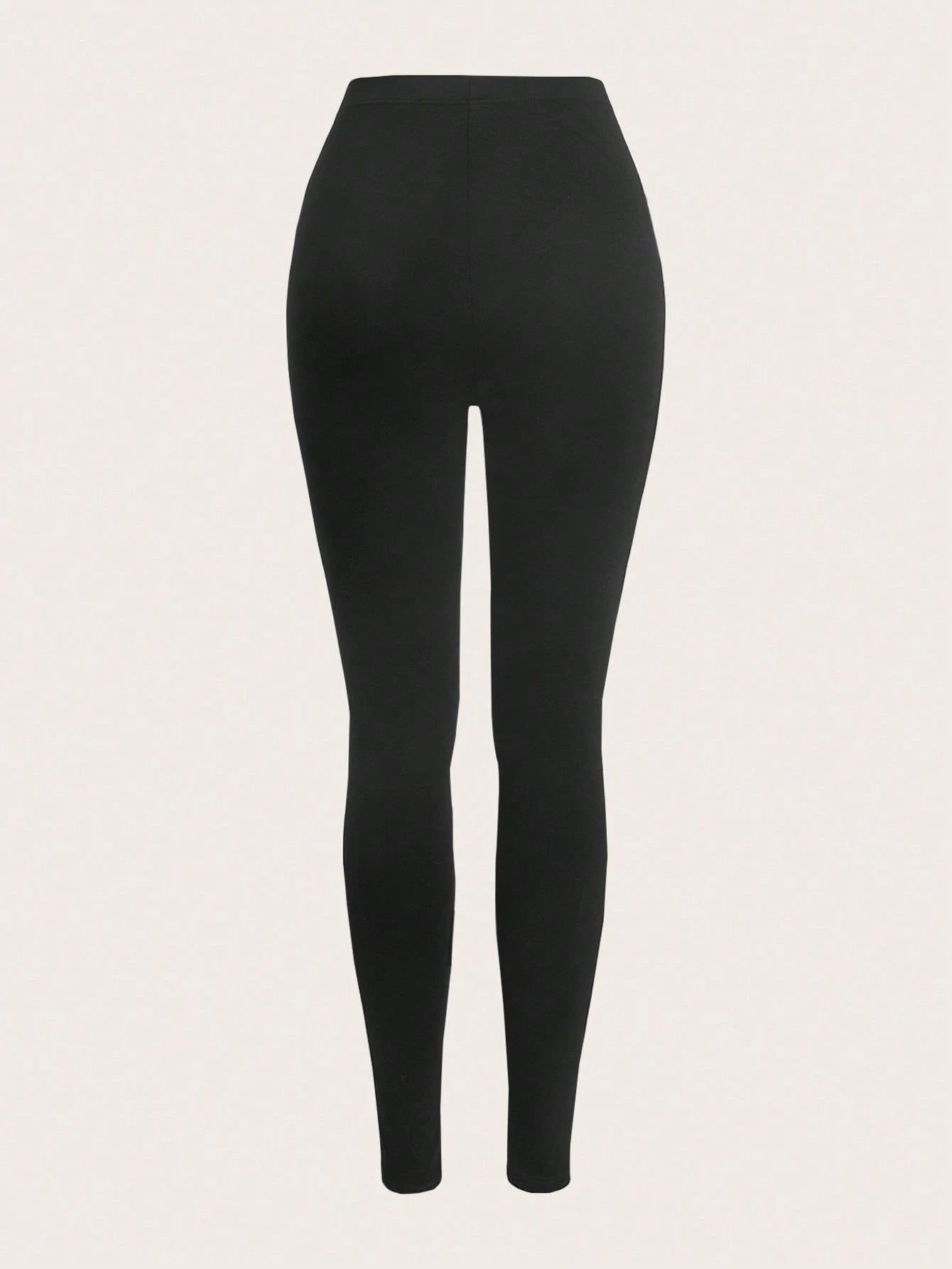 SHEIN Ezwear 2Pcs Solid Elastic Waist Leggings
