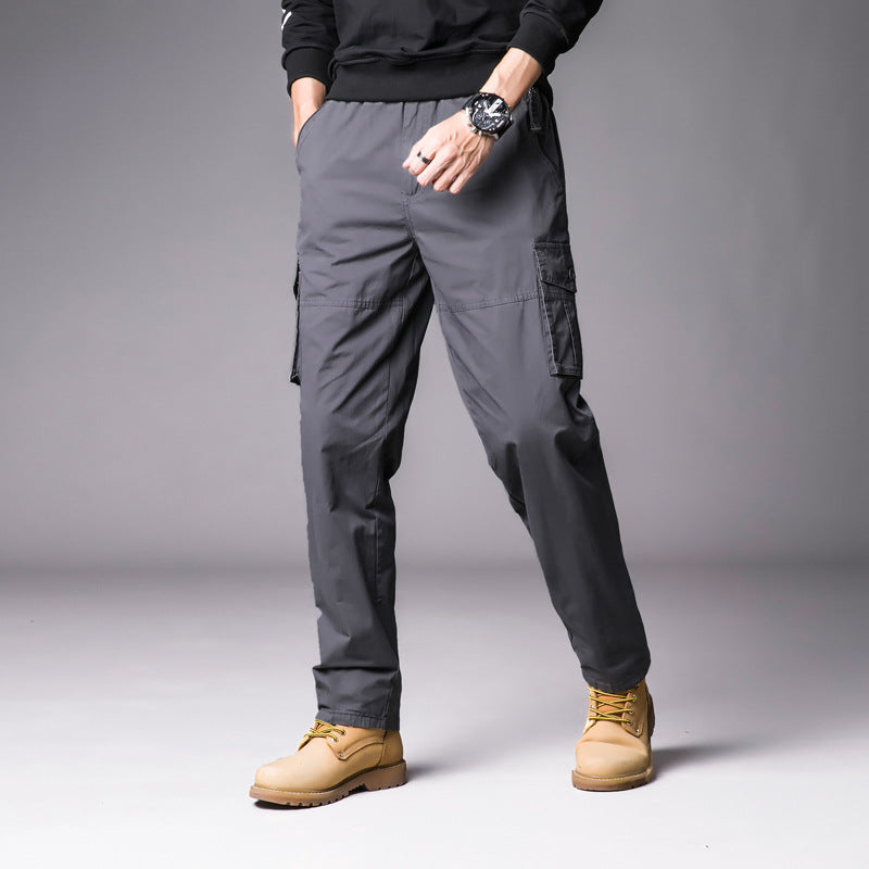 Men'S Leisure Cargo Loose Multi-Pocket Casual Sports Pants