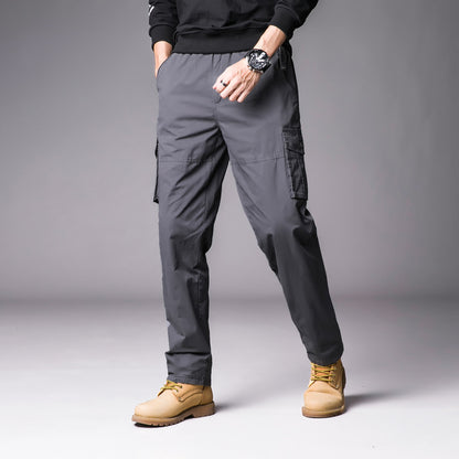 Men'S Leisure Cargo Loose Multi-Pocket Casual Sports Pants
