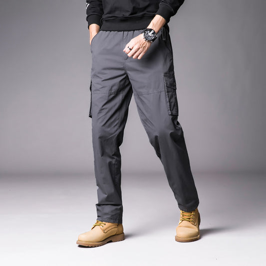 Men'S Leisure Cargo Loose Multi-Pocket Casual Sports Pants