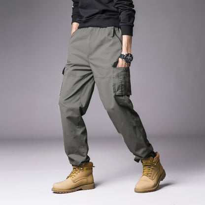 Men'S Leisure Cargo Loose Multi-Pocket Casual Sports Pants