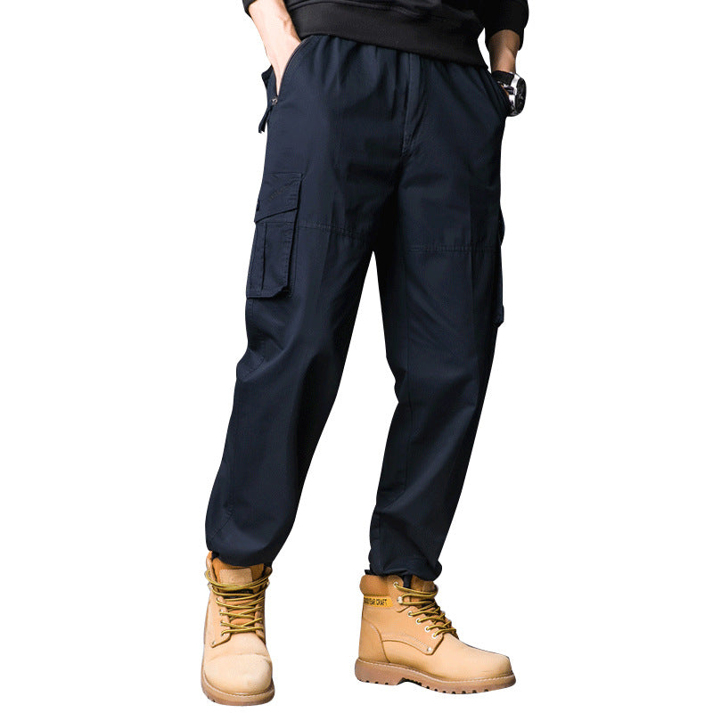 Men'S Leisure Cargo Loose Multi-Pocket Casual Sports Pants