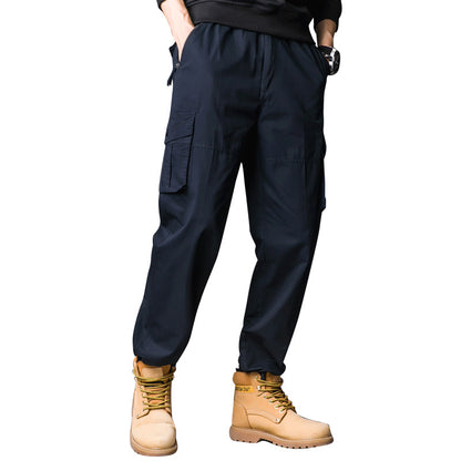 Men'S Leisure Cargo Loose Multi-Pocket Casual Sports Pants
