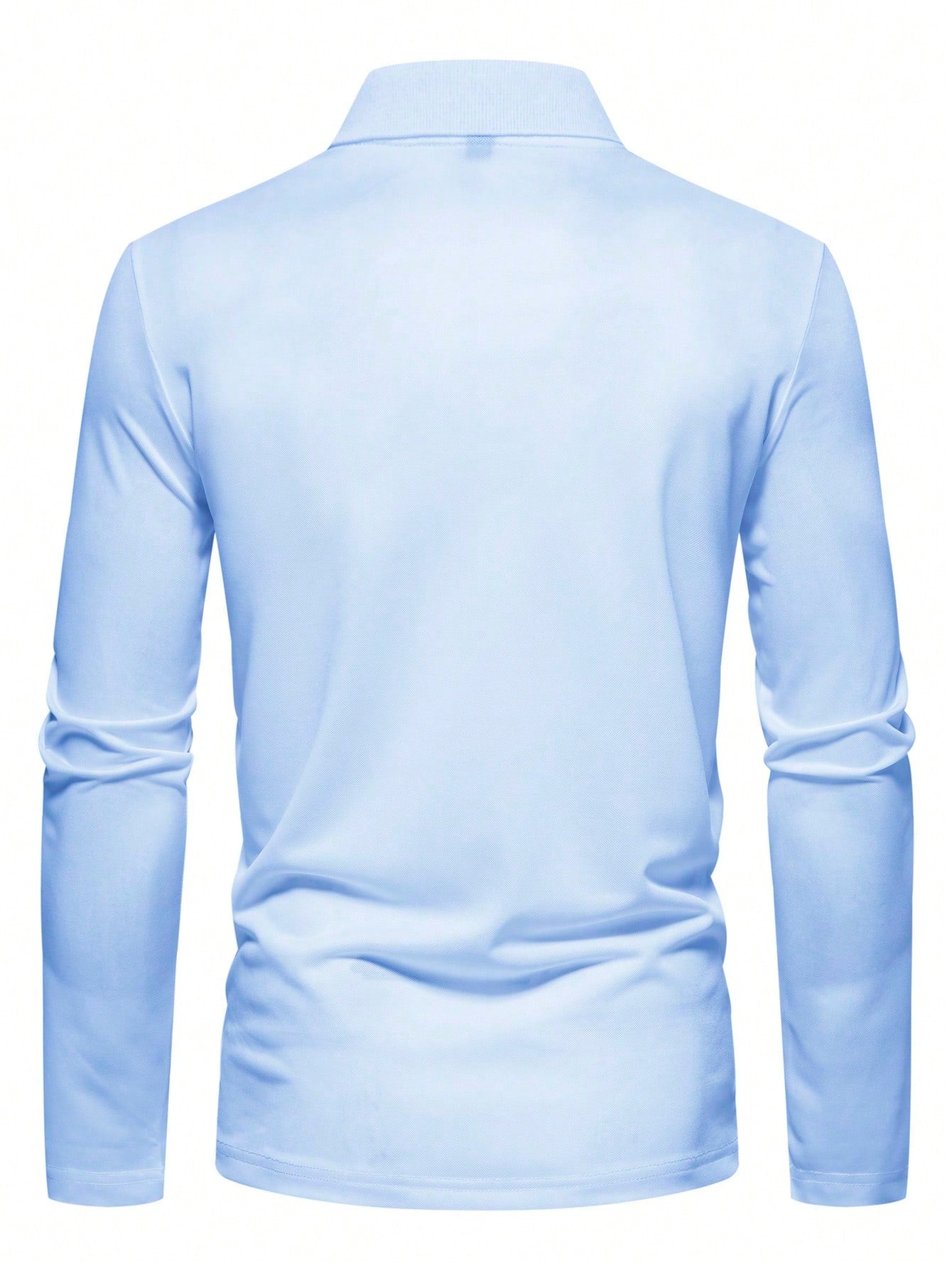 Manfinity Homme Men Striped Print Polo Shirt, Polo Shirts for Men Long Sleeve, Golf Shirt for Men, Rugby Long Sleeve for Men