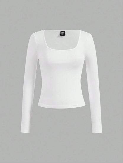 SHEIN Ezwear 3Pcs round Neck Short Sleeve Cropped Casual T-Shirts for Women, Summer Suitable for Going Out