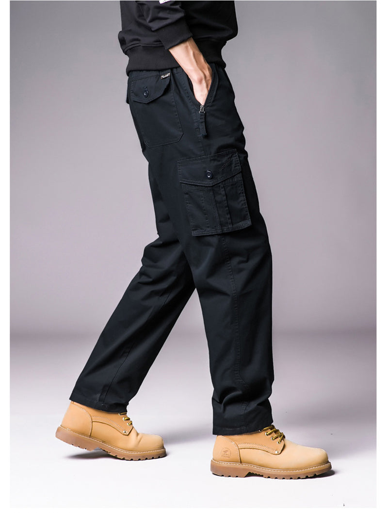 Men'S Leisure Cargo Loose Multi-Pocket Casual Sports Pants