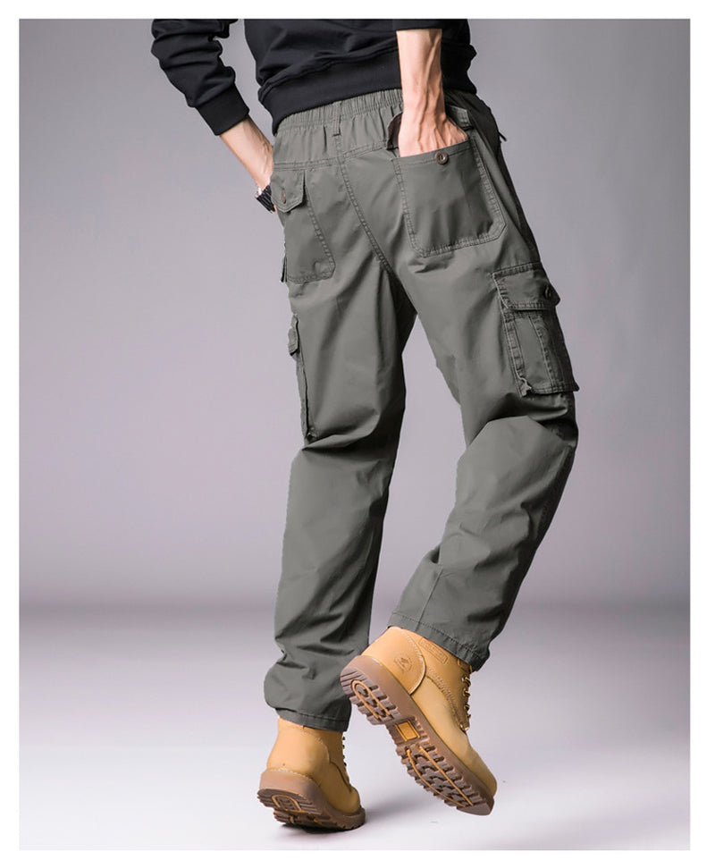 Men'S Leisure Cargo Loose Multi-Pocket Casual Sports Pants