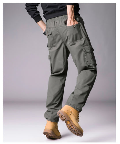 Men'S Leisure Cargo Loose Multi-Pocket Casual Sports Pants