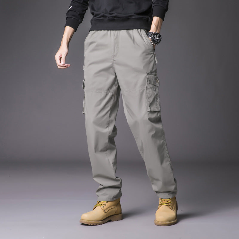 Men'S Leisure Cargo Loose Multi-Pocket Casual Sports Pants