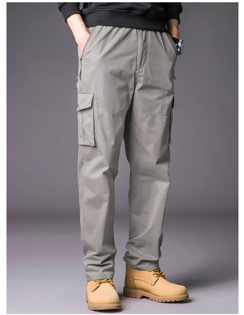 Men'S Leisure Cargo Loose Multi-Pocket Casual Sports Pants