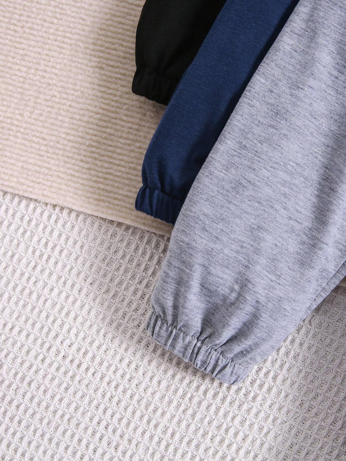 Young Boy 2-7 Years Old 3Pcs Tie Waist Casual Sport Pants for Spring, Summer and Fall