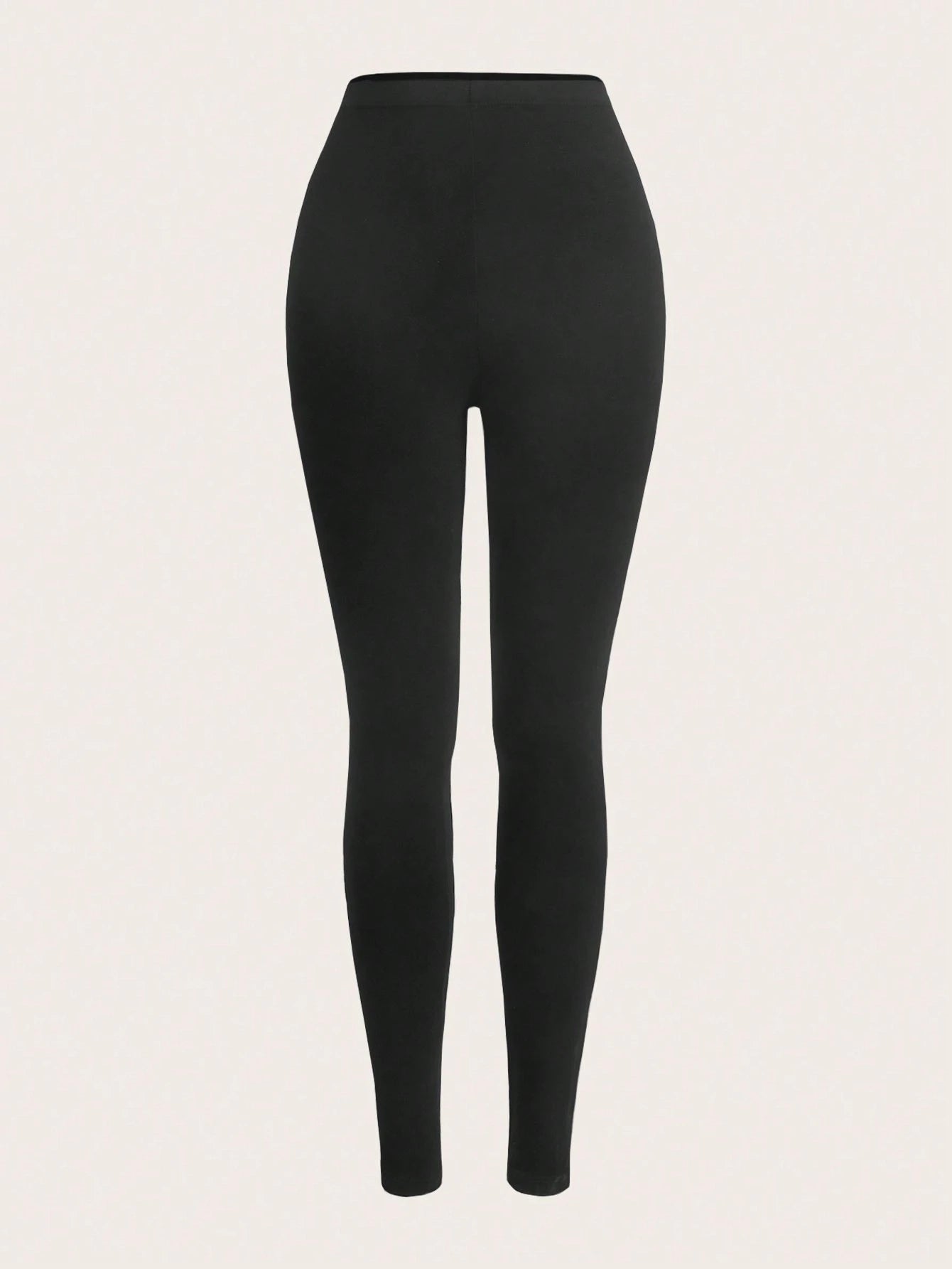 SHEIN Ezwear 2Pcs Solid Elastic Waist Leggings
