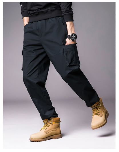 Men'S Leisure Cargo Loose Multi-Pocket Casual Sports Pants
